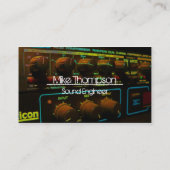 Cartes de visite d'ingénieur du son (Dos)