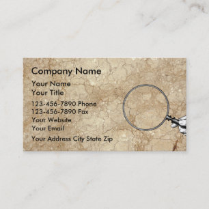 Cartes de visite d'inspecteur des bâtiments