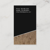 Cartes de visite d'installateurs de plancher (Dos)