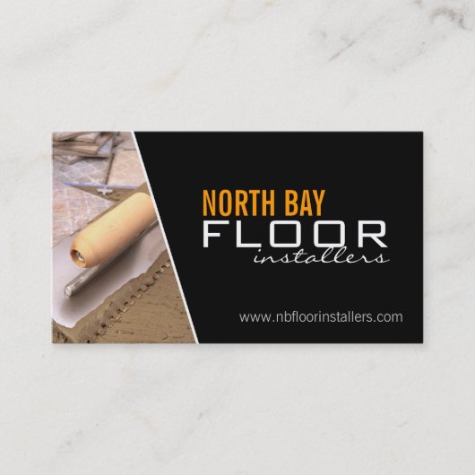 Cartes de visite d'installateurs de plancher (Devant)