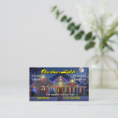 Cartes de visite d'installation des feux de Noël (Debout devant)