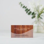 Cartes de visite d'installations de barrière (Debout devant)