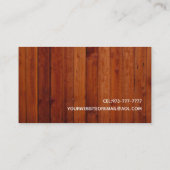 Cartes de visite d'installations de barrière (Dos)