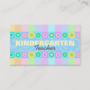Cartes de visite d'institutrice gardienne