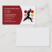 Cartes de visite d'instructeur de forme physique (Devant / Derrière)