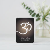 Cartes de visite d'instructeur de yoga (Debout devant)