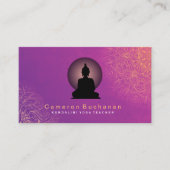 Cartes de visite d'instructeur de yoga (Devant)