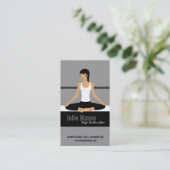 Cartes de visite d'instructeur de yoga (Debout devant)