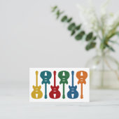 Cartes de visite d'instruction de guitare (Debout devant)
