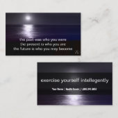 Cartes de visite d'intelligence d'exercice (Devant / Derrière)