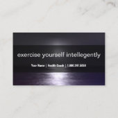 Cartes de visite d'intelligence d'exercice (Dos)