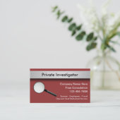 Cartes de visite d'investigateur privé (Debout devant)