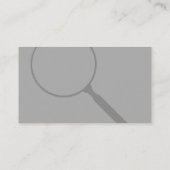 Cartes de visite d'investigateur privé (Dos)