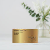 Cartes de visite d'investissement d'or (Debout devant)