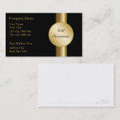 Cartes de visite d'investissement d'or (Devant / Derrière)