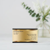 Cartes de visite d'investissement en or (Debout devant)