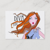 cartes de visite "Diva Attitude" (Dos)