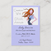 cartes de visite "Diva Attitude" (Devant)