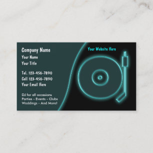 Cartes de visite DJ