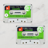 Cartes de visite DJ Cassette Rétro W (Devant / Derrière)