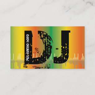 Cartes de visite DJ Disc jockey