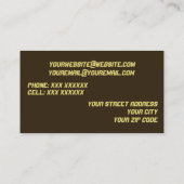 Cartes de visite DJ/musique (Dos)