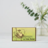 Cartes de visite DJ/musique (Debout devant)