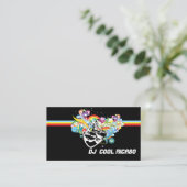 Cartes de visite DJ/musique (Debout devant)