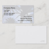 Cartes de visite d'objet immobilier de plage (Devant / Derrière)