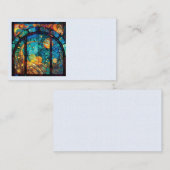 Cartes de visite d'oeuvres d'art en verre peint (Devant / Derrière)