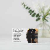 Cartes de visite d'Officiant de mariage (Debout devant)