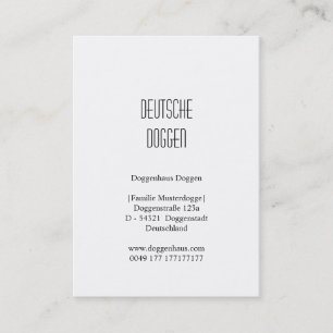 Cartes de visite Dogues Allemands