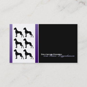 Cartes de visite Dogues Allemands