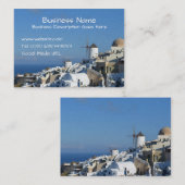 Cartes de visite d'Oia Santorini (Devant / Derrière)
