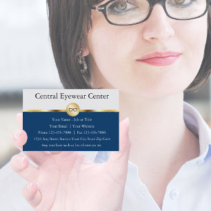 Cartes de visite d'opticien