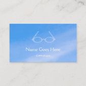 Cartes de visite d'opticien de "ciel" (Devant)