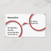 Cartes de visite d'optométrie (Devant)