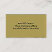 Cartes de visite d'or (Dos)