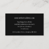 Cartes de visite d'or chinois asiatiques de (Dos)