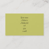 Cartes de visite d'orchidée (Dos)