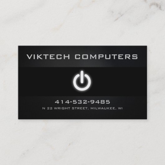 Cartes de visite d'ordinateur (Devant)