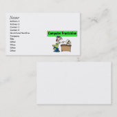 Cartes de visite d'ordinateur (Devant / Derrière)