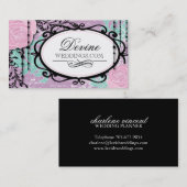 Cartes de visite d'organisateur (Devant / Derrière)