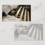 Cartes de visite d'organiste (Devant / Derrière)