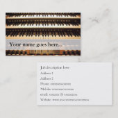 Cartes de visite d'organiste - 3 manuels (Devant / Derrière)