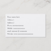 Cartes de visite d'organiste - à votre service - 2 (Dos)