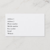 Cartes de visite d'organiste - potelés (Dos)