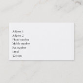 Cartes de visite d'organiste - St John, Chester, (Dos)