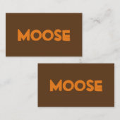 Cartes de visite d'orignaux (Devant / Derrière)