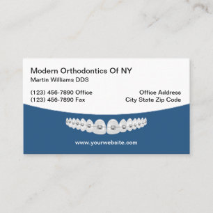 Cartes de visite d'orthodontiste Orthodontie moder
